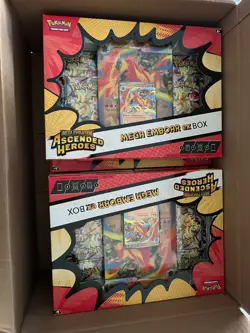 x8 Pokemon TCG Ascended Heroes Mega Emboar ex Box – Sealed - Image 1