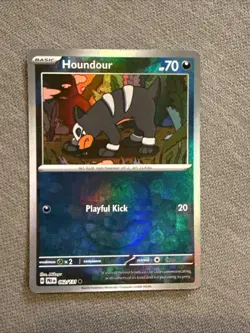 Pokemon Prismatic Evolutions Houndour 062/131 Master Ball Pattern Holo - Image 1