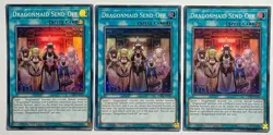 x3 Dragonmaid Send-Off CHIM-ENSE3 (NM) Super Rare Limited Edition YuGiOh! TCG - Image 1