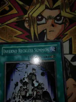 Inferno Reckless Summon dp2-en025 Unltd Ed (NM/VLP) Super Rare Yu-Gi-Oh! - Image 3