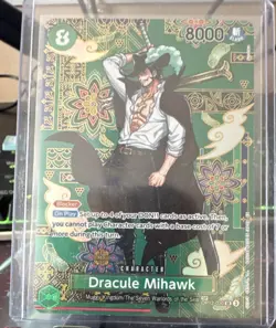 Bandai One Piece Dracule Mihawk SP Blocker OP12-030 Character Card 8000 - Image 1