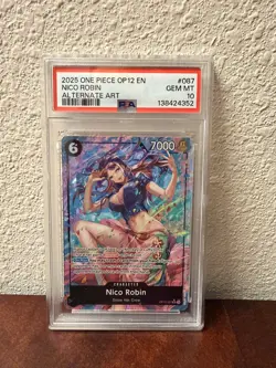 One Piece Nico Robin Alternate Art OP12-087 PSA 10 Gem Mint - Image 1