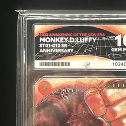 Monkey.D.Luffy ST01-012 Awakening of the New Era One Piece TCG ACE 10 - Image 2