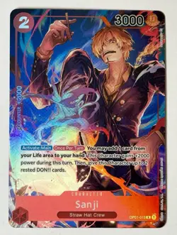 One Piece TCG “Pre-Errata” Sanji OP01-013 Parallel Alt Art English Romance Dawn - Image 1