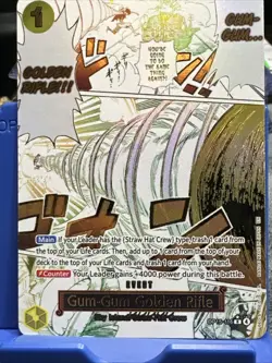 One Piece CCG Gum-Gum Golden Rifle Event Holo OP01-117 Straw Hat Crew -NM/M Cond - Image 3