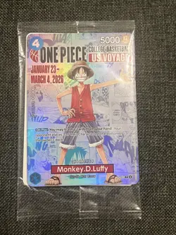 Monkey.D.Luffy College Basketball One Piece Promotion Card - Image 1