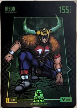 Bo Jackson Battle Arena Alpha Update - Bison (Josh Allen) - Battlefoil Glow Card - Image 1