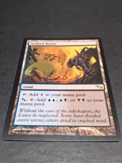 Sunken Ruins Shadowmoor MTG Magic Rare LP Lightly Played Dual Land Commander - Image 3
