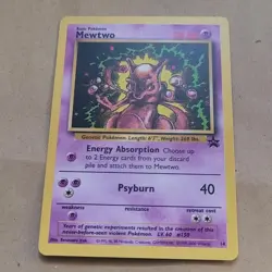 VINTAGE POKEMON BLACK STAR PROMO CARD - #14 MEWTWO (WOTC) NM - Image 1