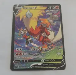Pokemon TCG Swsh12 Blaziken V TG14/30 Full Art Holo Rapid Strike UR 210 HP - Image 1