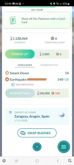 Pokemon Go Legendary Terrakion ( Normal ) - Image 2