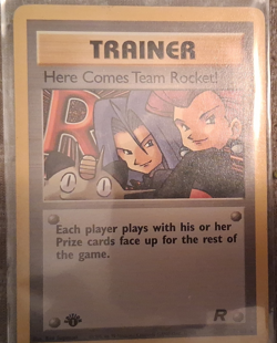 1st edition Pokemon Here Comes Team Rocket! Trainer Team Rocket - Image 1