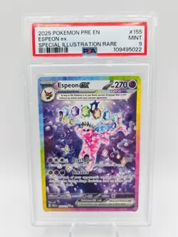 PSA 9 Espeon ex 155/131 Prismatic Evolutions Pokemon - Image 2