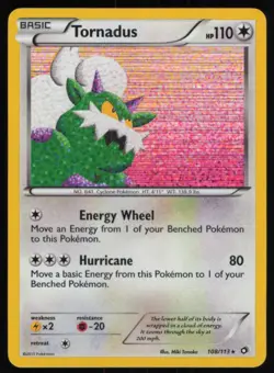 2013 Black & White - Legendary Treasures Tornadus MP Basic/Rare Holo #108 - Image 1