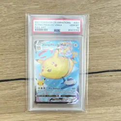 2021 Pokemon Flying Pikachu VMAX Celebrations 007/025 Full Art PSA 10 - Image 1