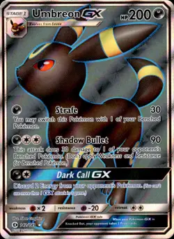 Umbreon GX (Full Art) 142/149 Holo - Pokemon SM Base Set - NM - Image 1