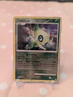 Celebi 7/123 Mysterious Treasures Reverse HOLO Rare Pokemon DMG - Image 1
