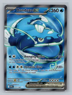 Dondozo ex 211/182 Ultra Rare Destined Rivals Pokemon NM - Image 1