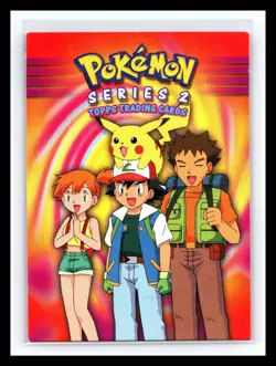 💥 Pokemon 2000 Topps Pokemon TV Animation Edition Series 2 #NNO Checklist Card - Image 1
