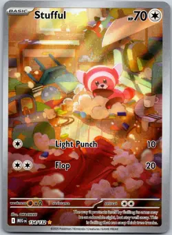 Stufful 154/132 Illustration Rare Mega Evolution NM - Image 1