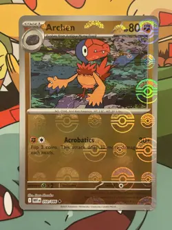 Archen 50/86 Poke Ball Reverse Holo White Flare Pokemon TCG - Image 1