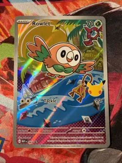 Rowlet Pokemon Mega Evolution Promos BSP 043 First Partners Full Art Holo NM-6 - Image 1