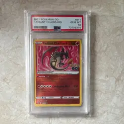 2022 Pokemon Go #011 Radiant Charizard PSA 10 - Image 1