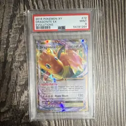 2016 POKEMON XY EVOLUTIONS #72 DRAGONITE EX PSA 9 - Image 1