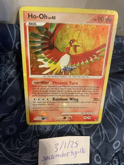 Pokemon TCG Ho-Oh #10/132 Secret Wonders holo rare bleed & swirls; FREE SHIPPING - Image 1