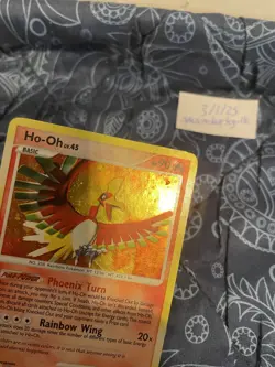 Pokemon TCG Ho-Oh #10/132 Secret Wonders holo rare bleed & swirls; FREE SHIPPING - Image 4