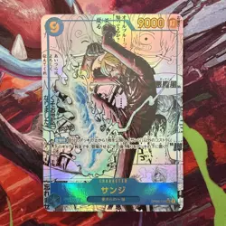 One Piece CCG Sanji OP06-119 Secret Rare Manga PRB02 Japanese Edition - Image 2