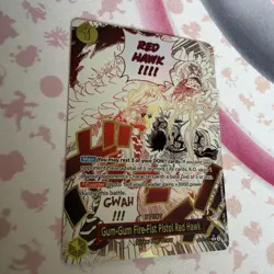Gum-Gum Fire-Fist Pistol Red Hawk (Alt Art) OP11-114 English - One Piece - NM - Image 2
