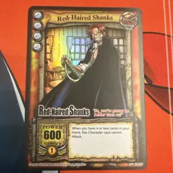 One Piece CCG Red-Haired Shanks Holographic SR 2005 Vintage English - Image 1