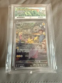 Pikachu Art Rare #173 JPN Pokemon Card 151 sv2a Japanese Slab ACE 9 - Image 1