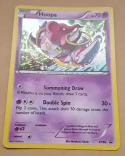 POKEMON PROMO CARD - XY BLACKSTAR PROMO - HOOPA XY90 (HOLO) NM - Image 1