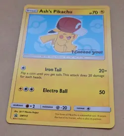 POKEMON PROMO CARD - I CHOOSE YOU! - ASH'S PIKACHU SM113 - RARE NM - Image 1
