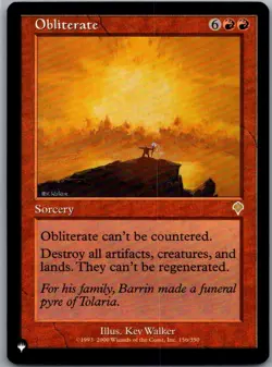 Obliterate R The List Reprints 156/350 NM - Image 1