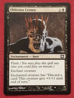 Magic The Gathering FUTURE SIGHT OBLIVION CROWN black card MTG - Image 1