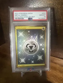 PSA 10 Lot Gold Energy SWSH Pokemon TCG Secret Rare Evolving Skies Fusion Strike - Image 3