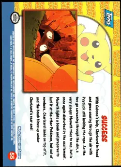 Success Charizard #55 TOPPS TV Movie Animation Edition Pokemon [NM] (1) - Image 2