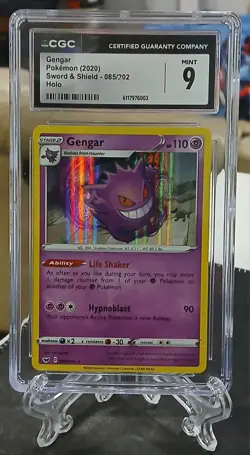 2020 Pokemon Sword and Shield Base Gengar 85/202 - Holo - CGC 9 MINT - Image 1