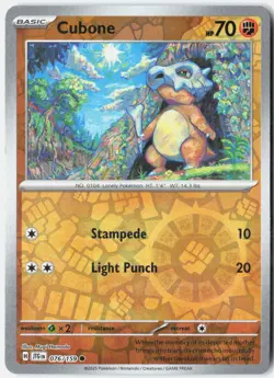 Cubone 076/159 Common Journey Together Pokemon Reverse Holo NM - Image 1