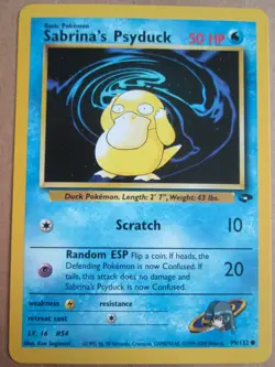Sabrina's Psyduck - 99/132 - Common WOTC TCG—Gym Challenge Set Pokemon Card - Image 1