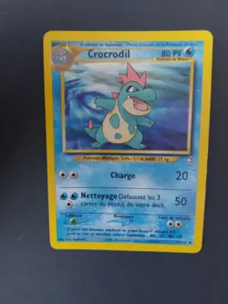 "Crocrodil 31/111 Neo Genesis FR Wizards Pokemon carte vintage Set De Base - Image 1