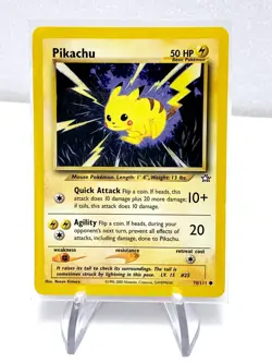 Pokemon Card Pikachu No.025 Neo Genesis Old Back 1996 Vintage Rare Excellent - Image 3