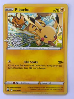 Pikachu 049/195 - Silver Tempest - Holiday Calendar Holo - Pokemon TCG - English - Image 1