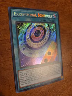 Exceptional Scedule BLZD-EN054 Secret Rare Yugioh 1st Edition Blazing Dominion - Image 2