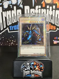 YuGiOh Rarity V 5 RA05-EN001 Tri-Horned Dragon Starlight Rare - Image 1