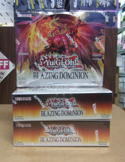 LOT OF (3) YU-GI-OH BLAZING DOMINION 1ST EDITION SEALED BOOSTER BOXES - Image 1