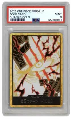 One Piece Card Game Gold DON!! Card Shanks Japanese PRB-02 The Best Vol2 - Image 1